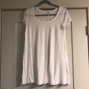White free people t-shirt tunic